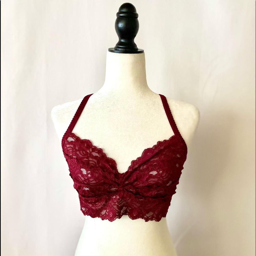 Women Sexy Bra Solid Vest Lace Breathable Push Up Top Crochet Lace Braleyte